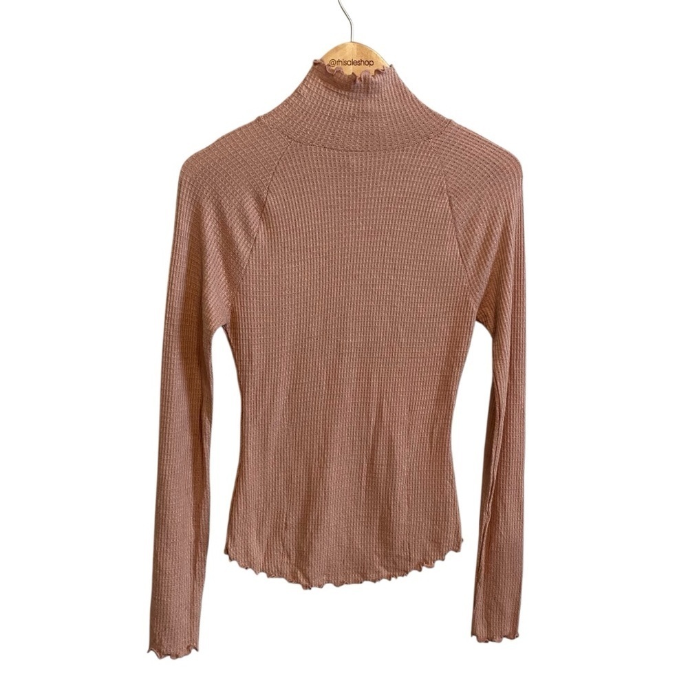 Intimately Free People Tan Nude Beige Made It Easy Mock Neck Thermal Size Small